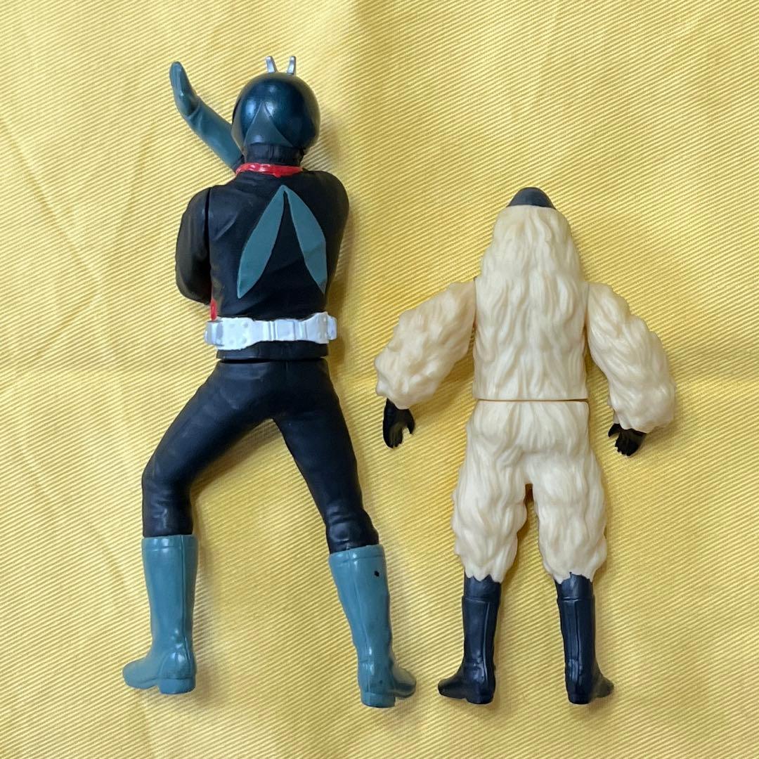 仮面ライダー1号&スノーマン】ソフビ 2体セット 旧1号 初代 怪人