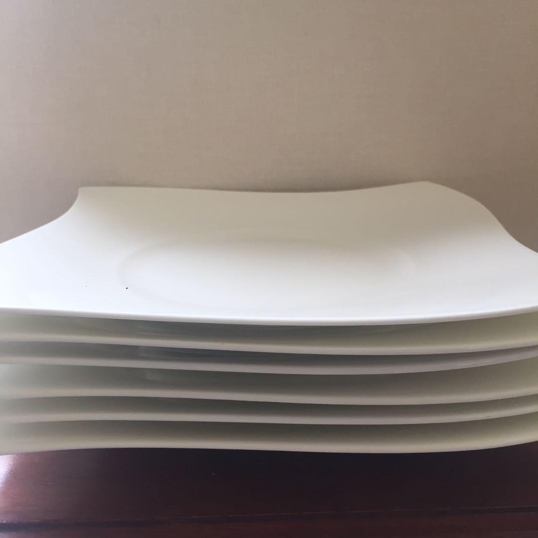 ビレロイ&ボッホ ニューウェーブプレミアム プレート 28cm角皿 6枚