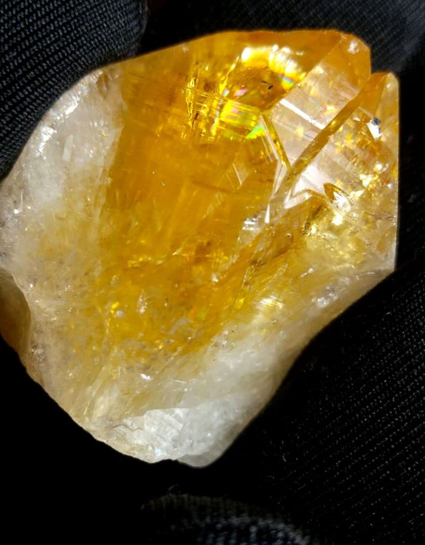 コエポン　2点おまとめ　アーカンソー産クラスター　レインボー入り　シトリン