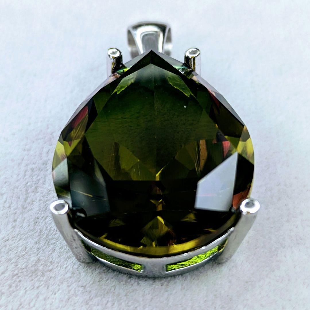 ＊NEW＊カラーチェンジ人工石ズルタナイト ペンダントトップシルバー925