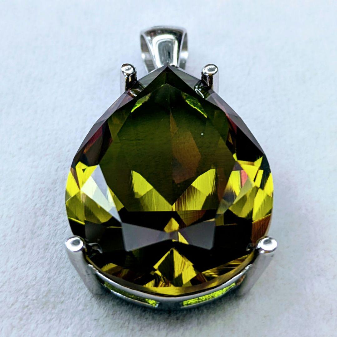 ＊NEW＊カラーチェンジ人工石ズルタナイト ペンダントトップシルバー925