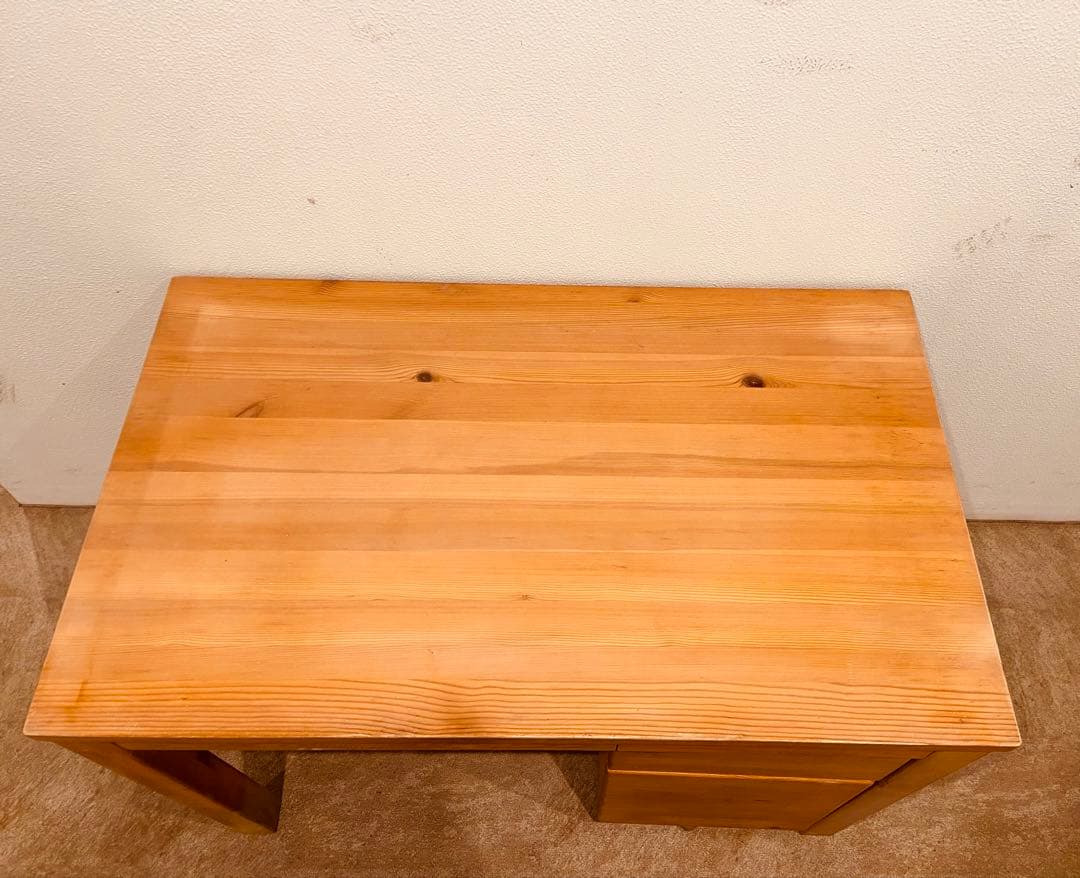 ☘️セール中⭐️無印良品⭐️３点セット⭐️パイン材デスク・キャビネット・ワーキングチェア