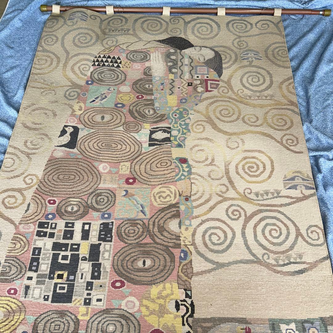 クリムト 接吻 タペストリー 大判