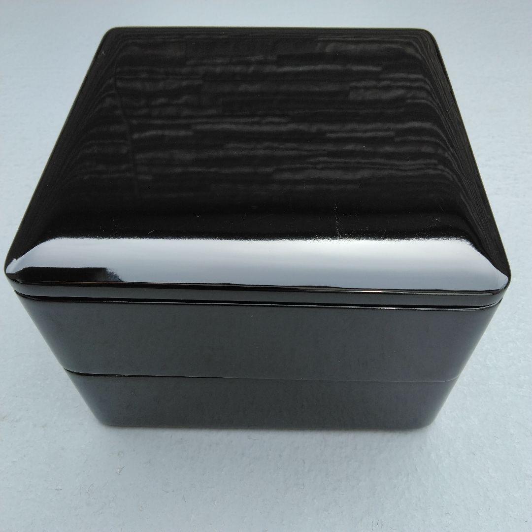 黒塗 二段重 漆黒 内朱塗 本漆 重箱 木製懐石 輪島塗 会津塗 好きな方