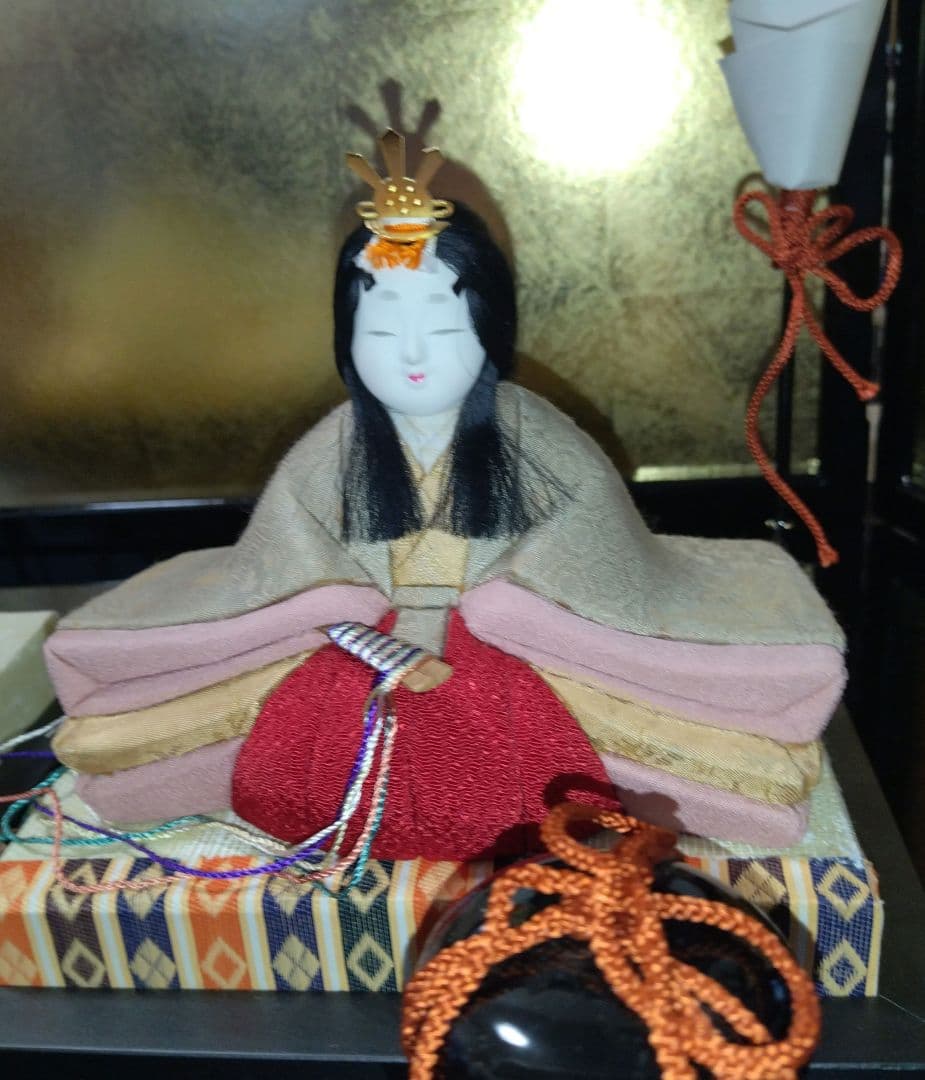 雛人形・親王飾り「宝玉作」美品・江戸木目込み