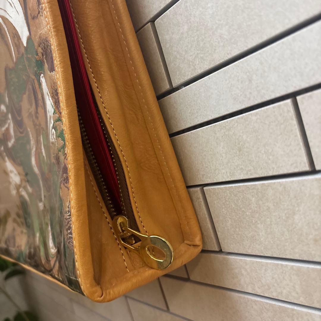 Sumiko スミコ 風神雷神 レザーバッグ 本革 西陣織 - メルカリ