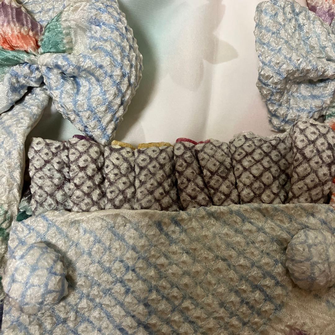 藤娘きぬたや　正絹　総絞り被布　髪飾り　Ｂ