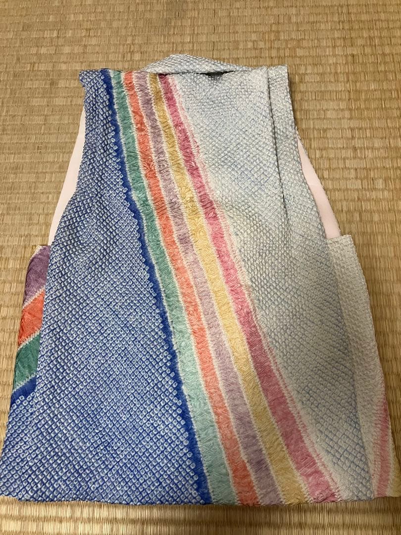 藤娘きぬたや　正絹　総絞り被布　髪飾り　Ｂ