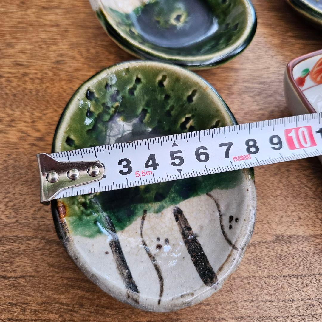 美濃焼 桂山窯 織部楕円小皿 6枚 - メルカリ