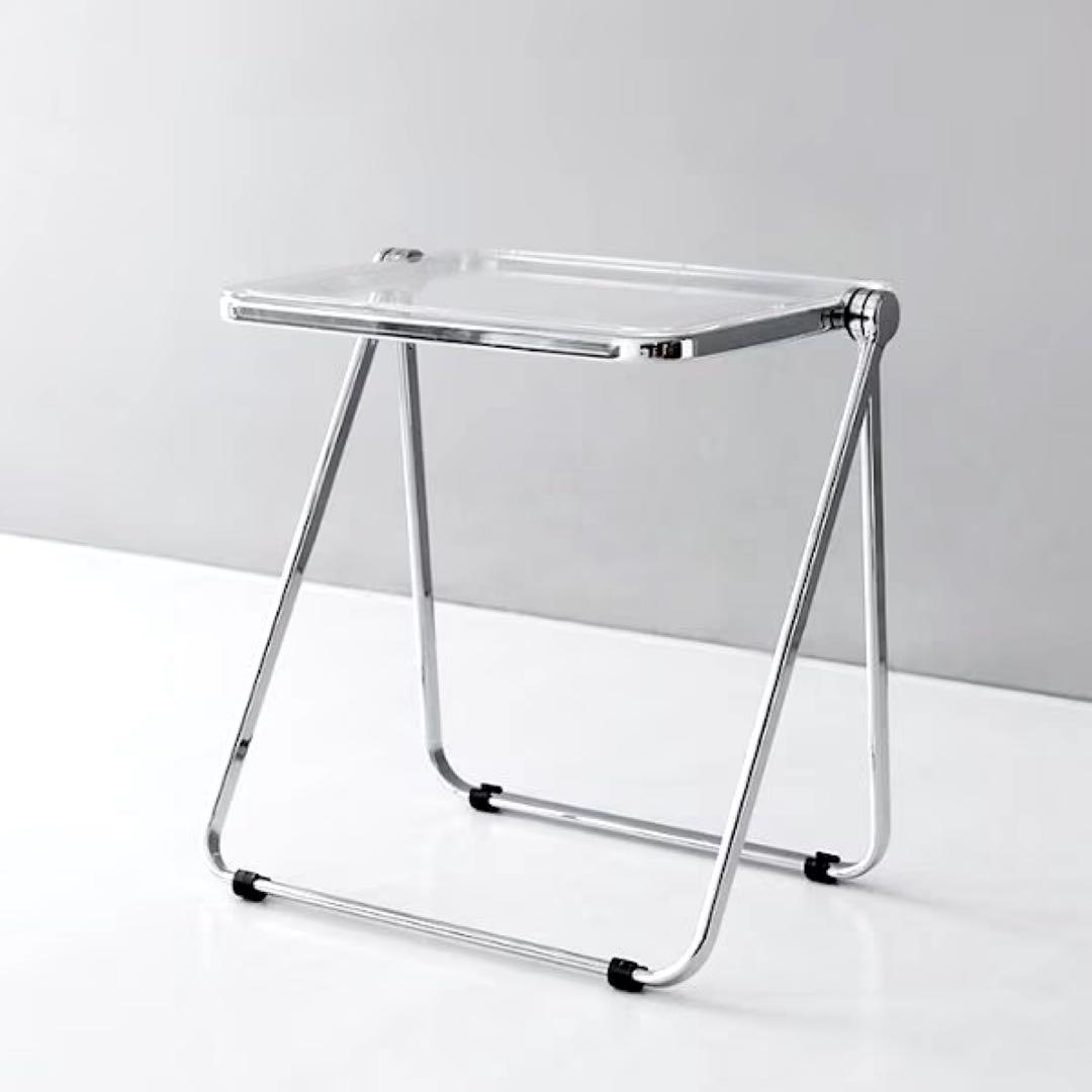新品CASTELLI Platone クリアテーブル 折り畳みテーブル リプロ