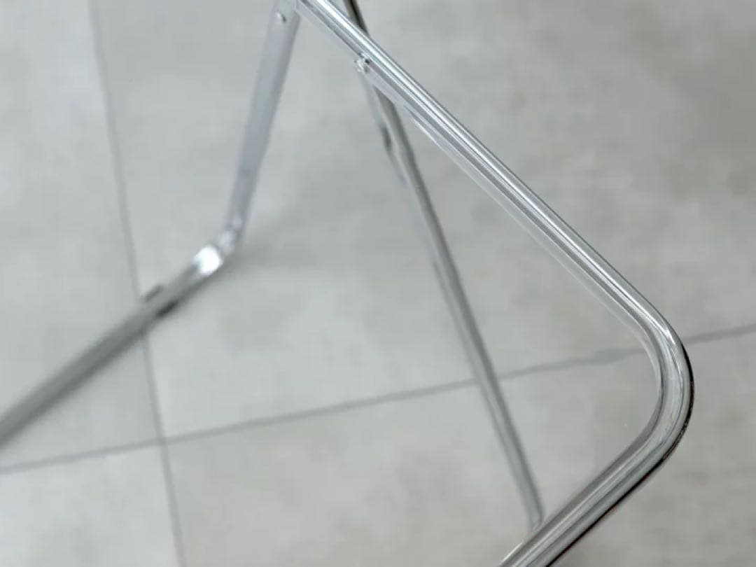 新品CASTELLI Platone クリアテーブル 折り畳みテーブル リプロ