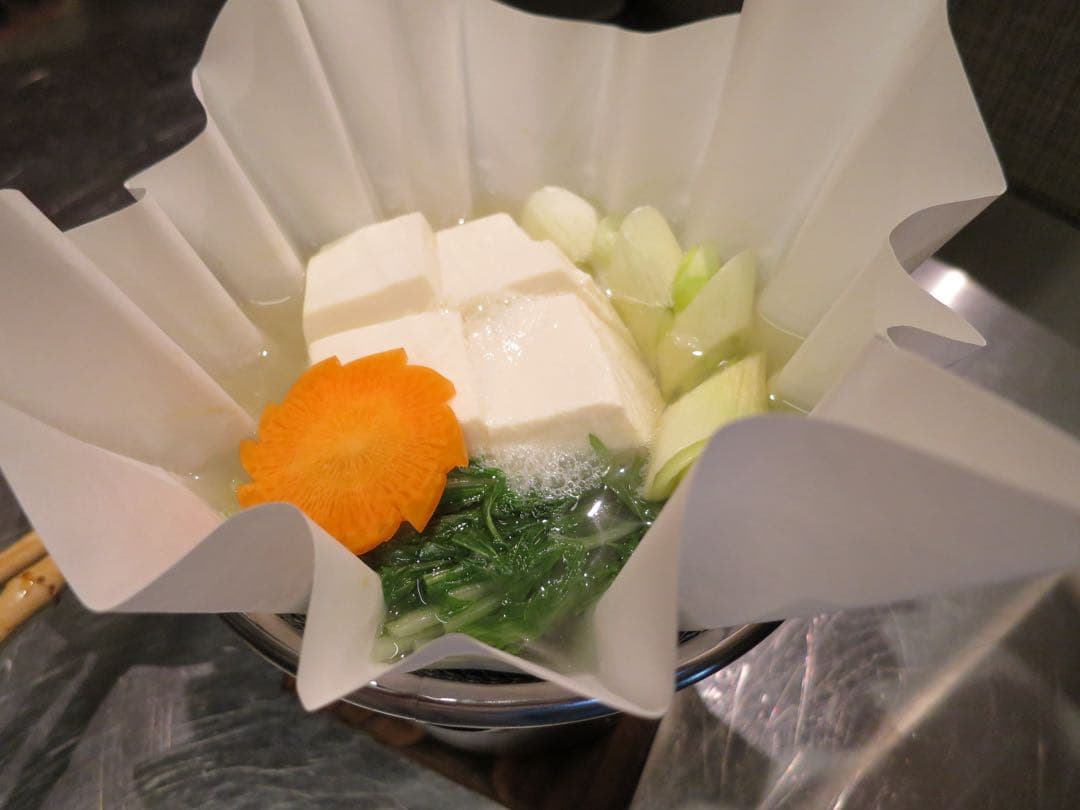 1人用鍋 和紙の紙鍋 来客用 おもてなし 固形燃料