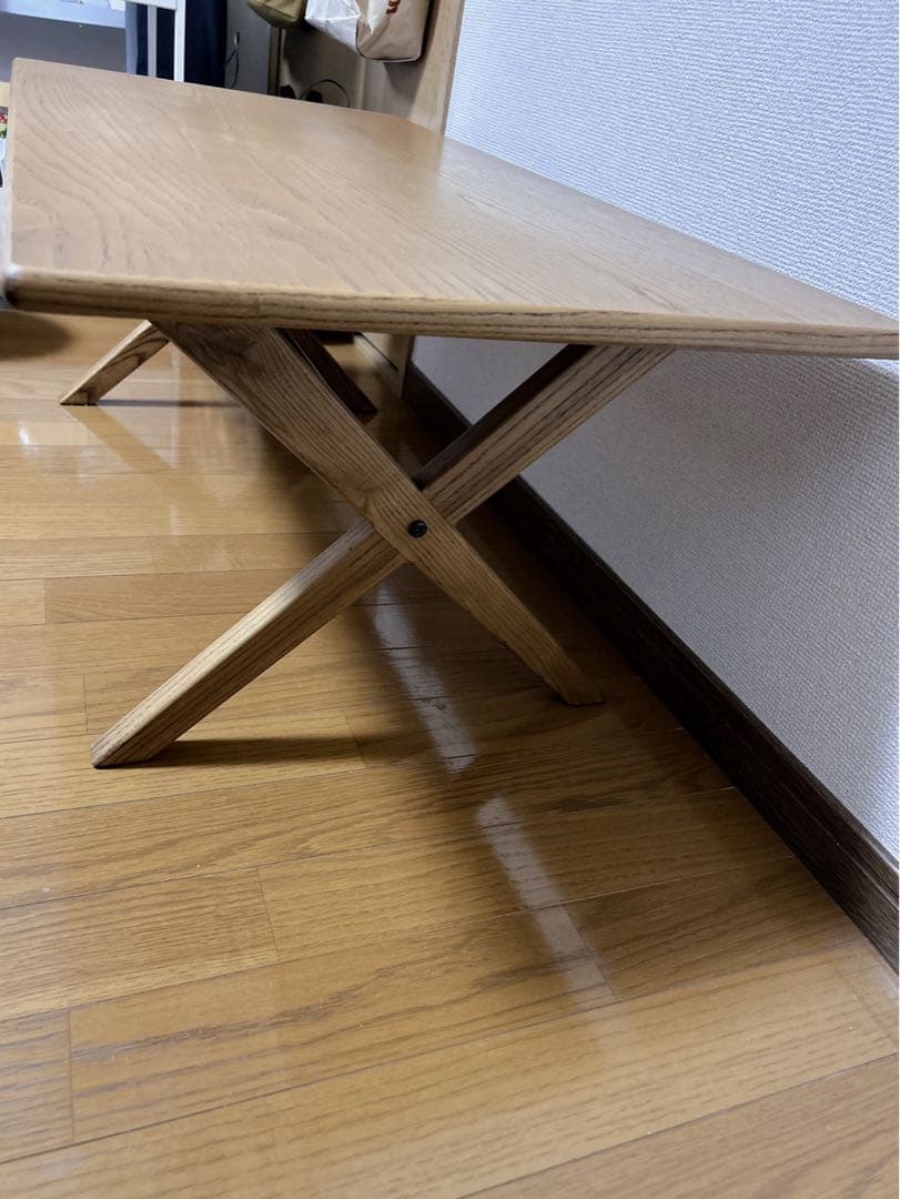 【たのメル便】unico ローテーブル リビングテーブル 説明書付き