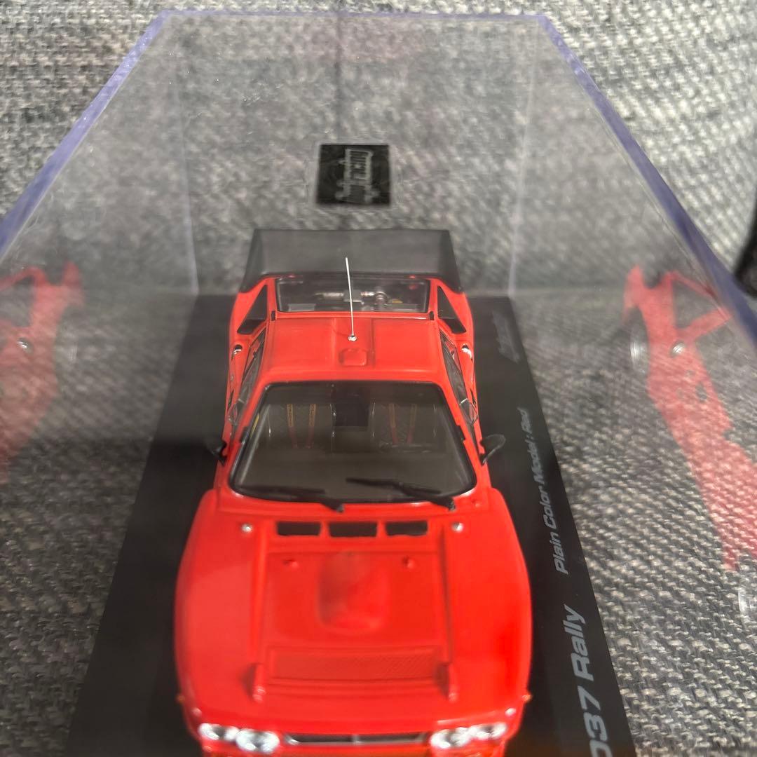 ランチア 037 ラリー プレインカラーモデル レッド 1/43 hpi