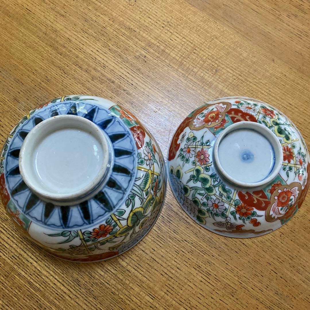 蓋つき煮物椀 花柄 鳥モチーフ