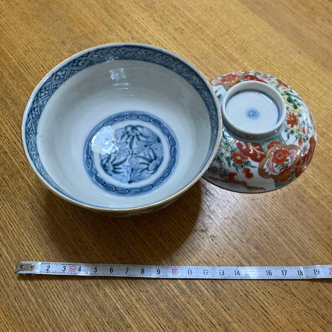 蓋つき煮物椀 花柄 鳥モチーフ