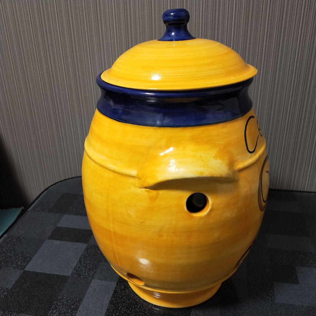 送料込み⭐︎スペイン　ベジタブルポット　陶器