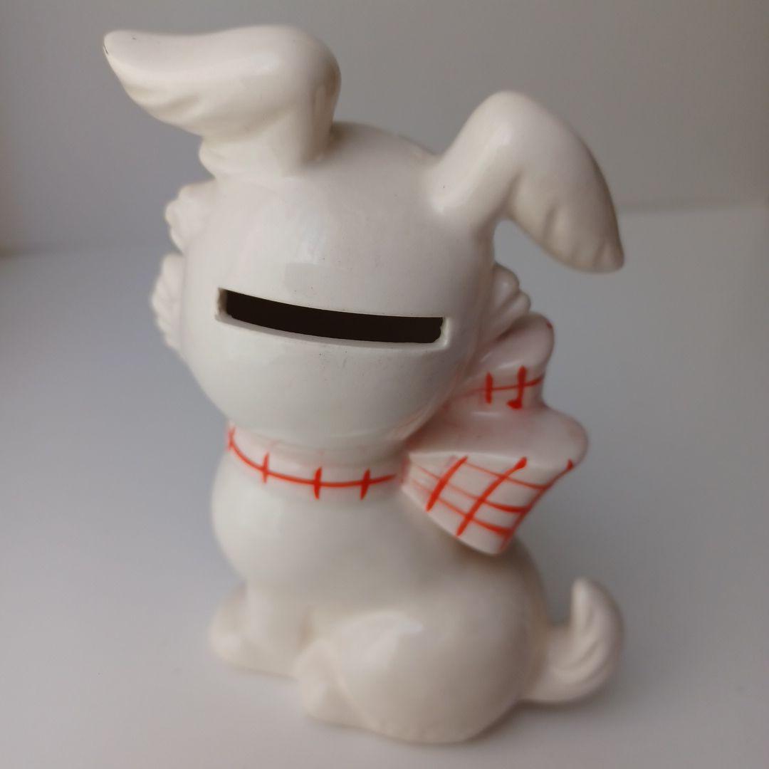 1970年代　内藤ルネ　犬　rune　貯金箱　置物　陶器　レトロ　当時物