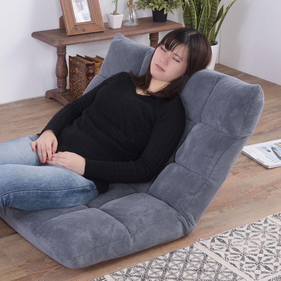 東谷 もこもこワイドリクライナー FKC-005BK 1133