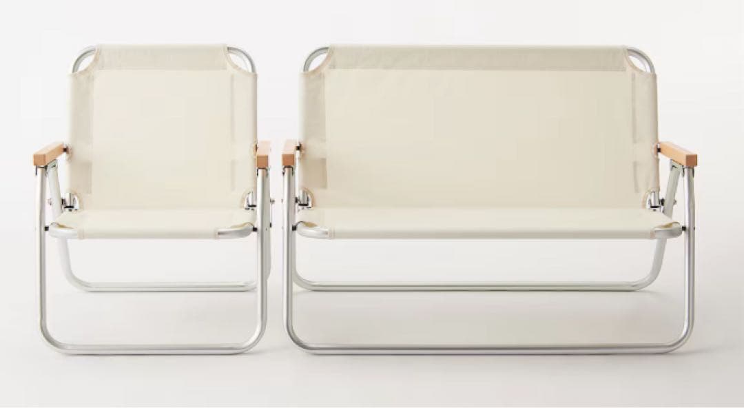 無印良品 MUJI アルミ 折りたたみベンチ チェア　無印良品　廃盤商品　レア