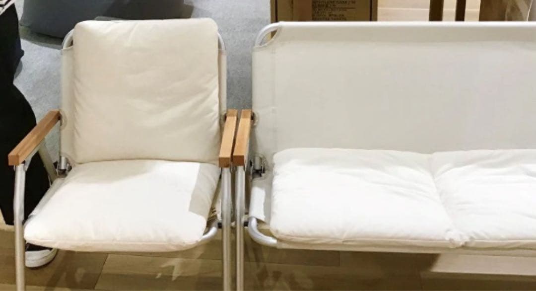 無印良品 MUJI アルミ 折りたたみベンチ チェア　無印良品　廃盤商品　レア