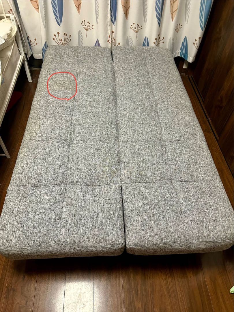 Y代官ニトリ　グレー ソファベッド幅183cm 直接引取　杉並区阿佐ヶ谷