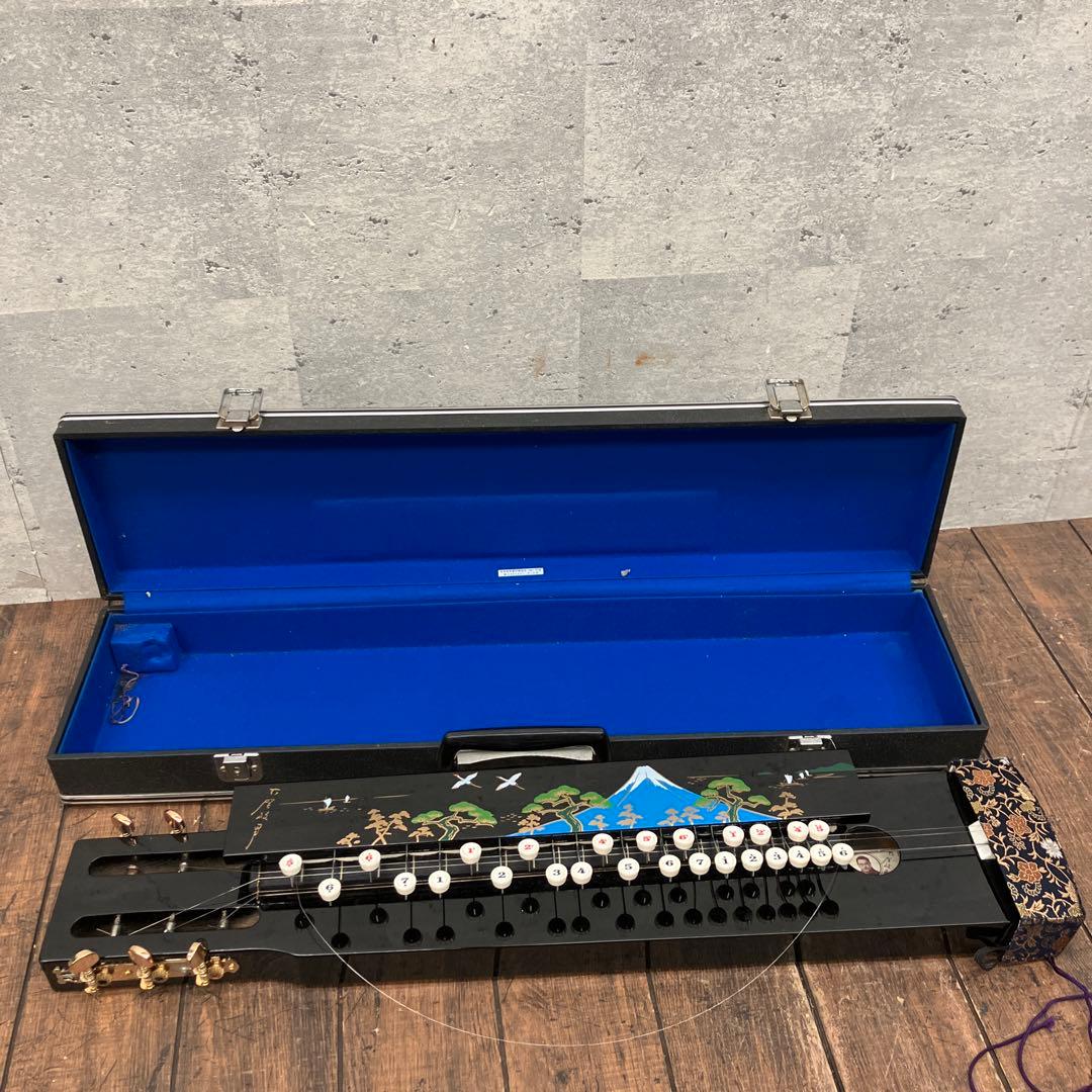 昭和レトロ ゼンオン 古賀大正琴 漆芸 漆塗り 琴 和楽器 弦楽器 伝統