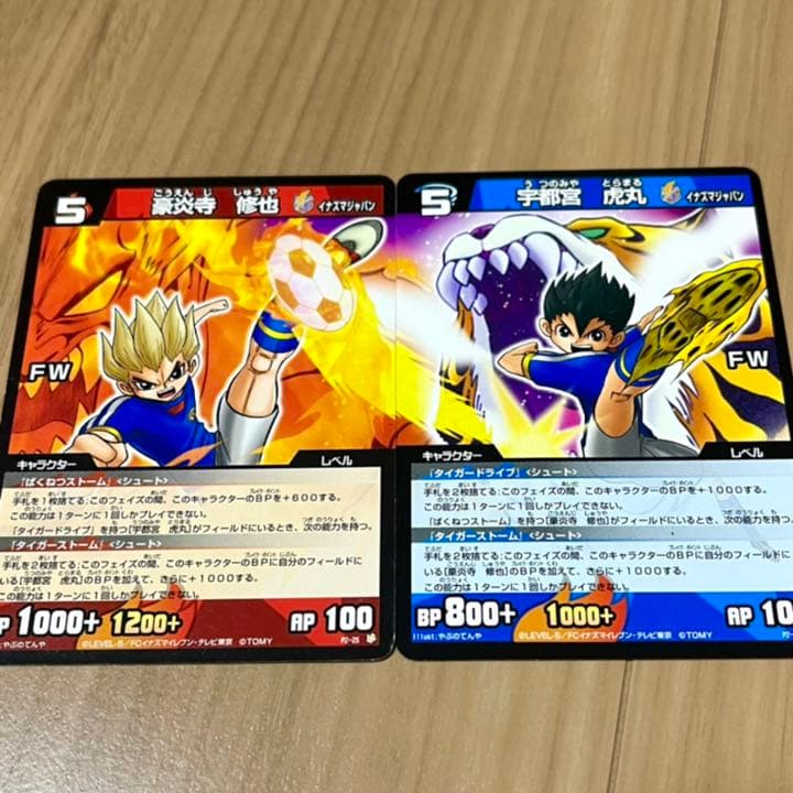 イナズマイレブン カード TCG 限定 非売品 豪炎寺修也 宇都宮虎丸