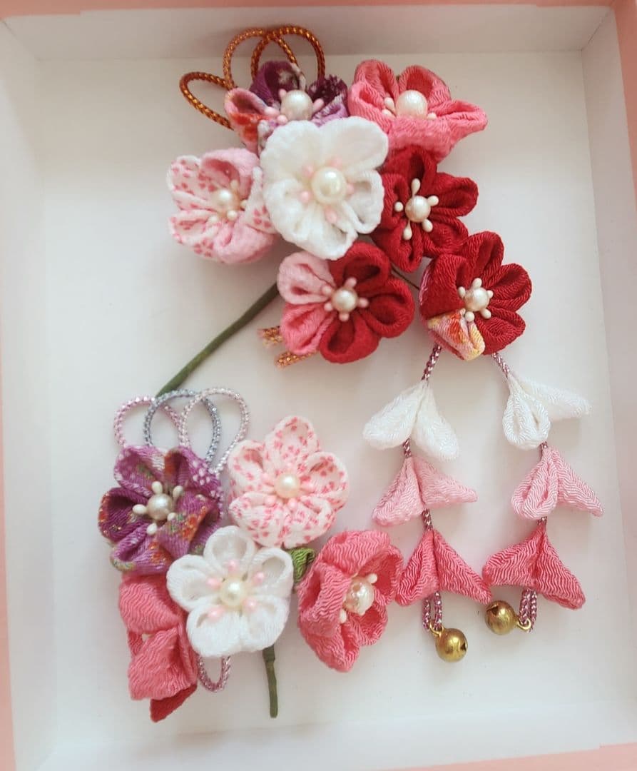 お宮参りセット&七五三セット　女の子正絹産着披布