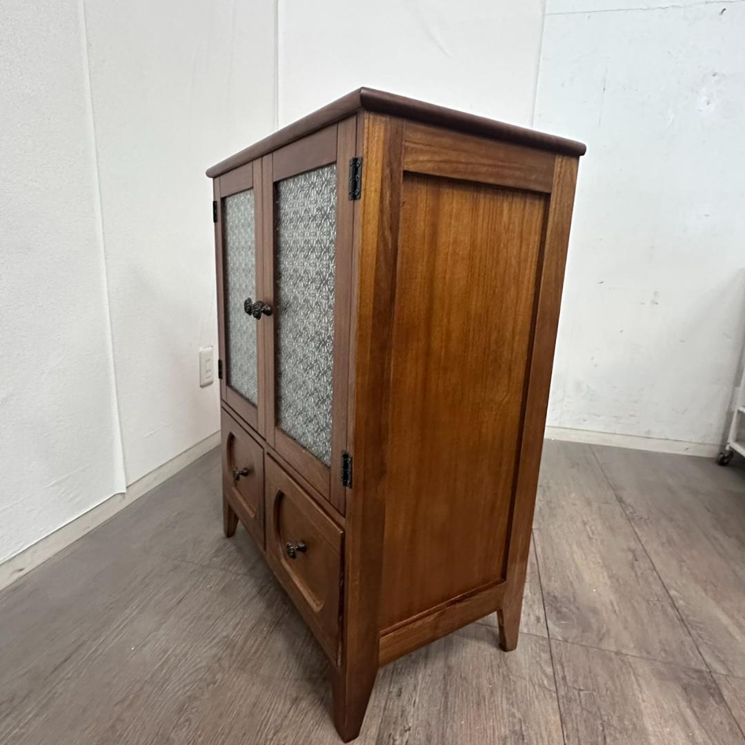 レトロシリーズ　アンティーク調　キャビネット 食器棚