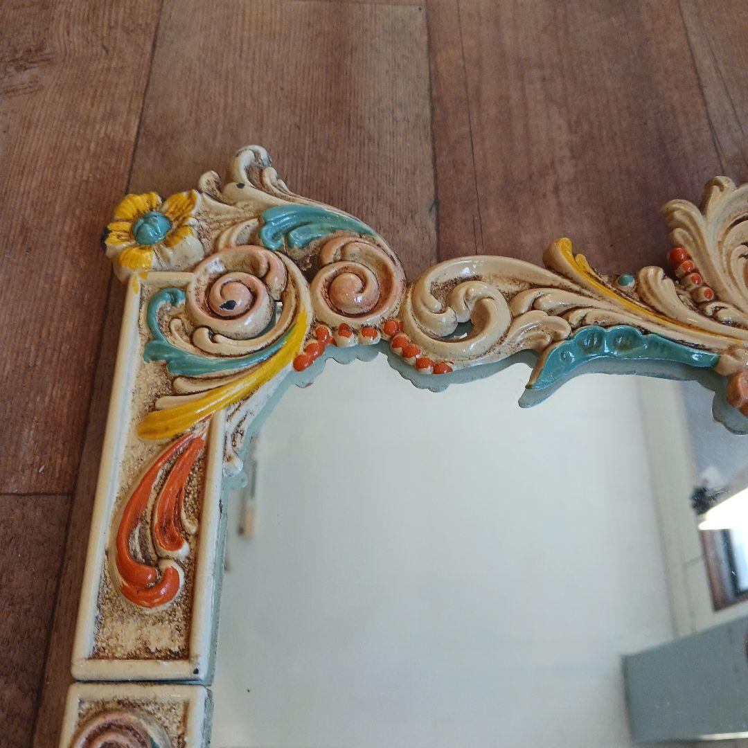 ウォールミラー　イタリア製　アンティーク