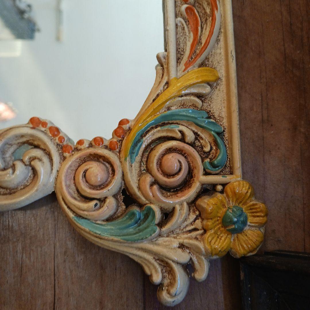 ウォールミラー　イタリア製　アンティーク