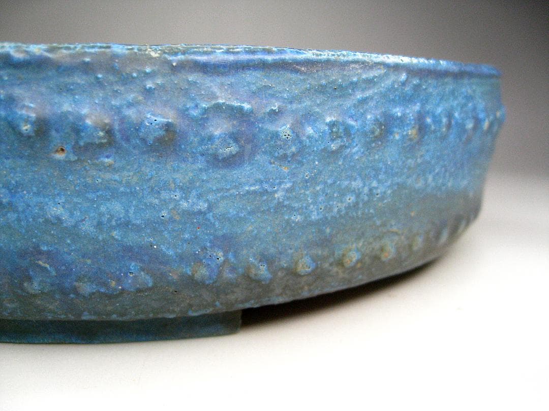 #初代 #平安東福寺 #均釉 #太鼓胴鉢 #盆栽 #古作 #小品 #丸鉢 #陶印