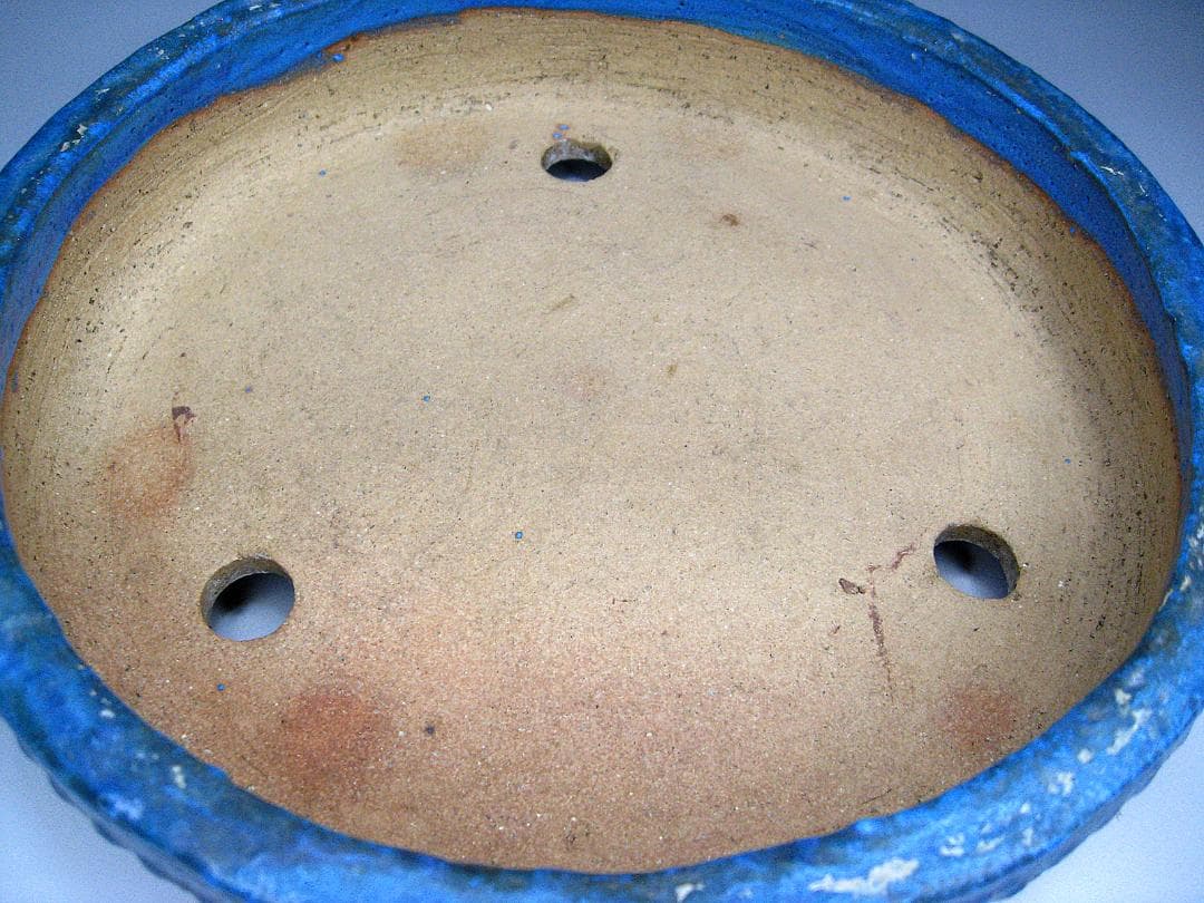 #初代 #平安東福寺 #均釉 #太鼓胴鉢 #盆栽 #古作 #小品 #丸鉢 #陶印