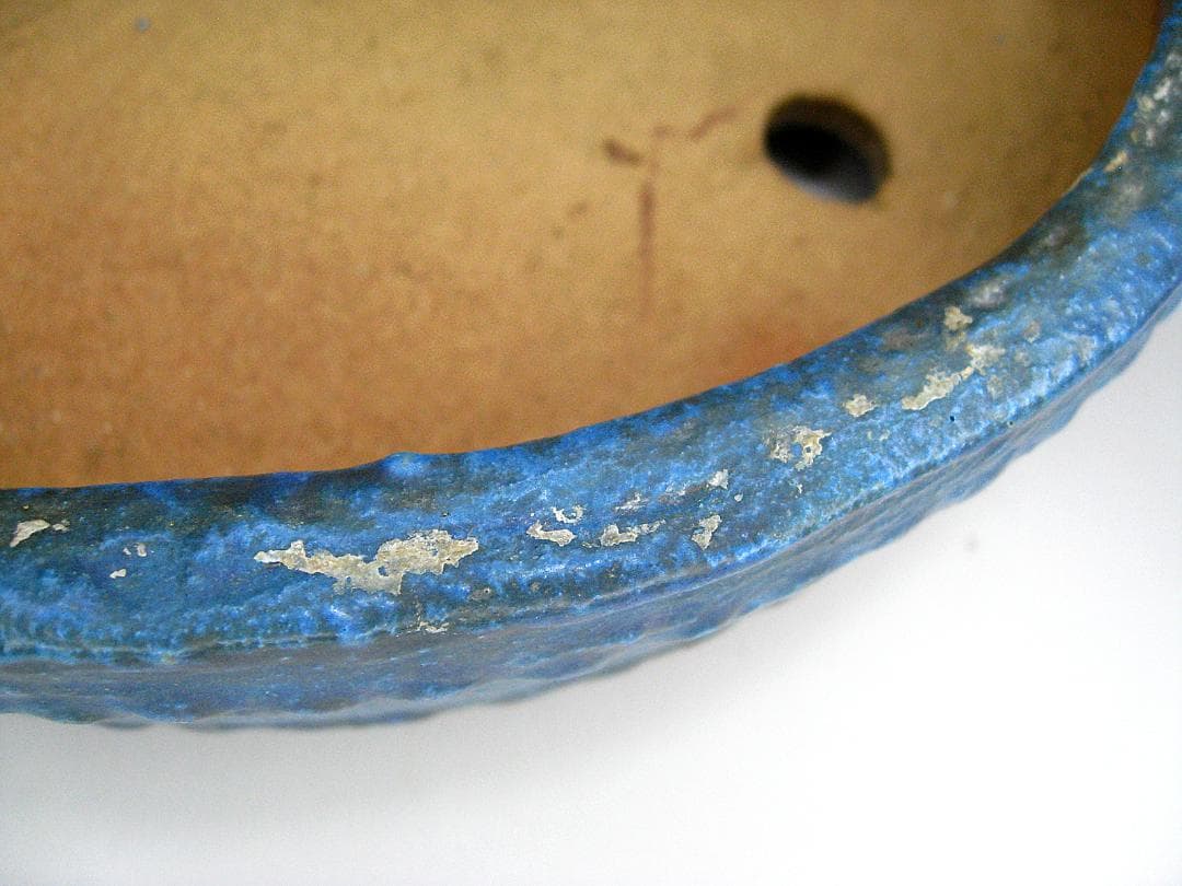 #初代 #平安東福寺 #均釉 #太鼓胴鉢 #盆栽 #古作 #小品 #丸鉢 #陶印