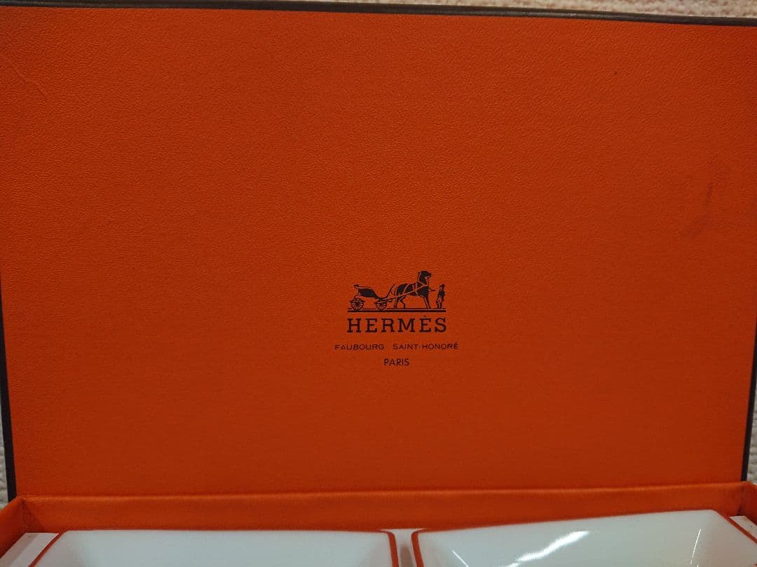 S【希少品】 エルメス HERMES ミニアッシュトレイ 4客セット 犬柄