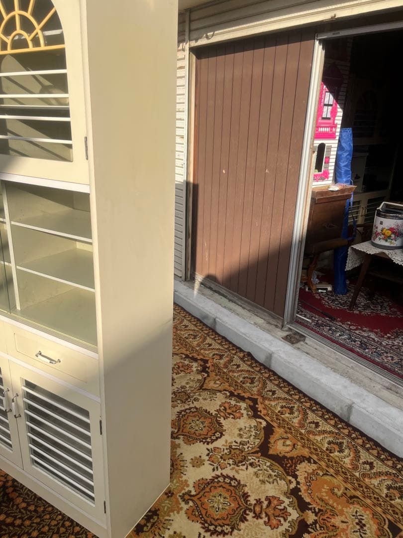 飾り棚 アーチ 食器棚 昭和レトロ レトロポップ 当時物インテリア 白 ホワイト