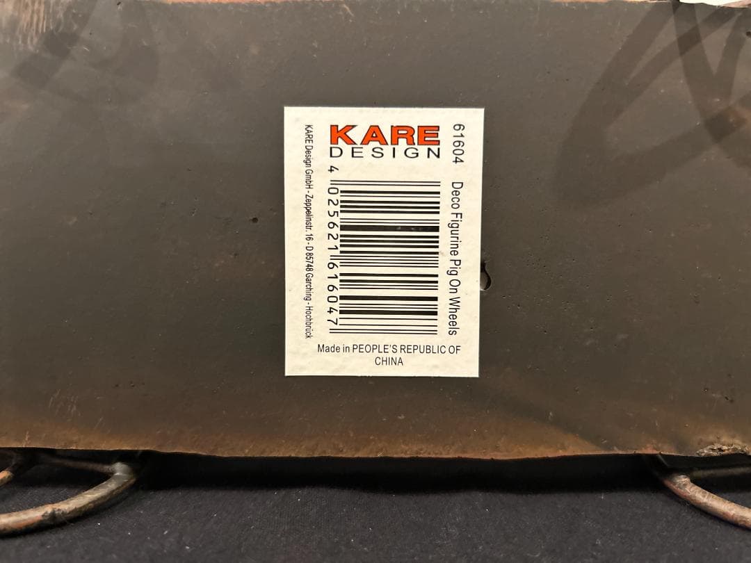 廃番】KARE / カレ｜Pig On Wheels デコフィギュア｜豚 荷車