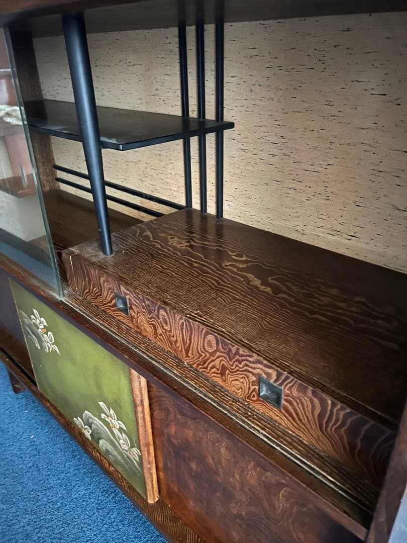 水屋箪笥/レトロな木製キャビネット