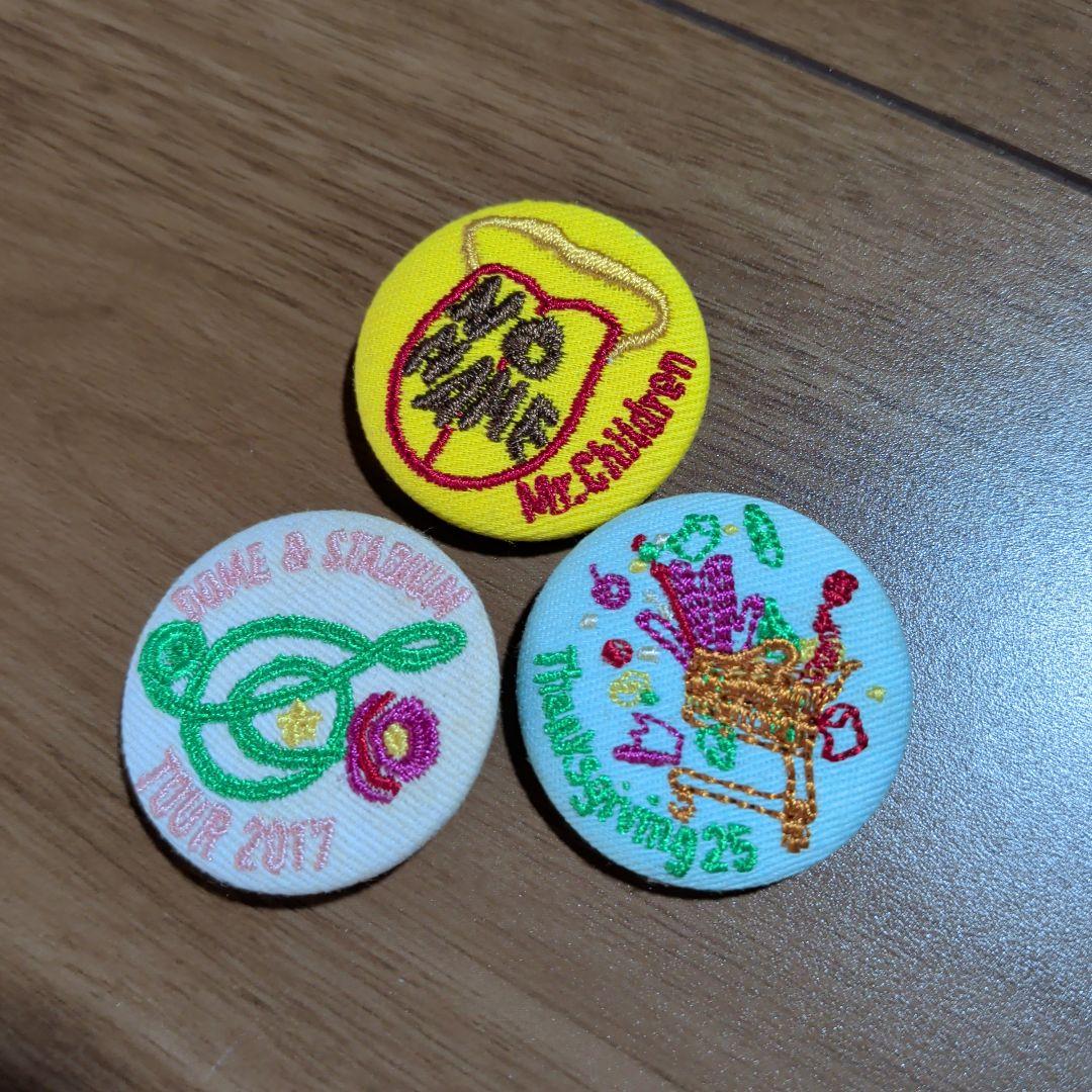 Mr.Children ライブグッズ 布刺繍バッジ - メルカリ