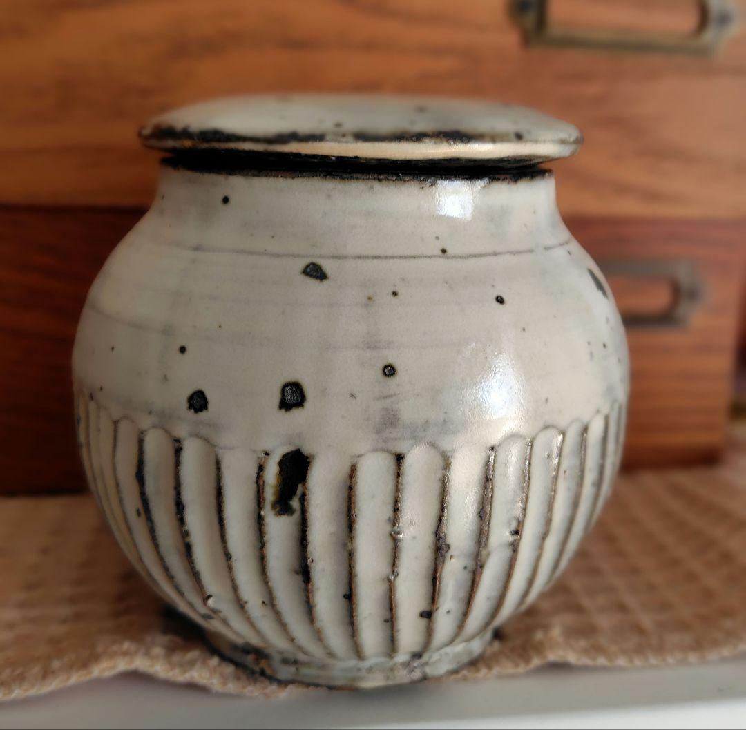 新品　粉引　塩壺　大　加藤祥孝さん