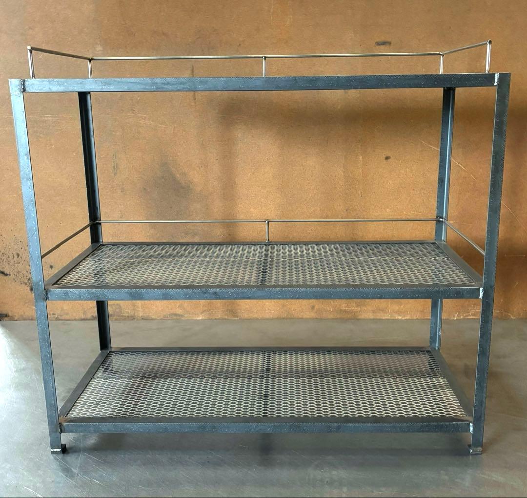 アイアンシェルフ　３段　植物棚　アイアンラック