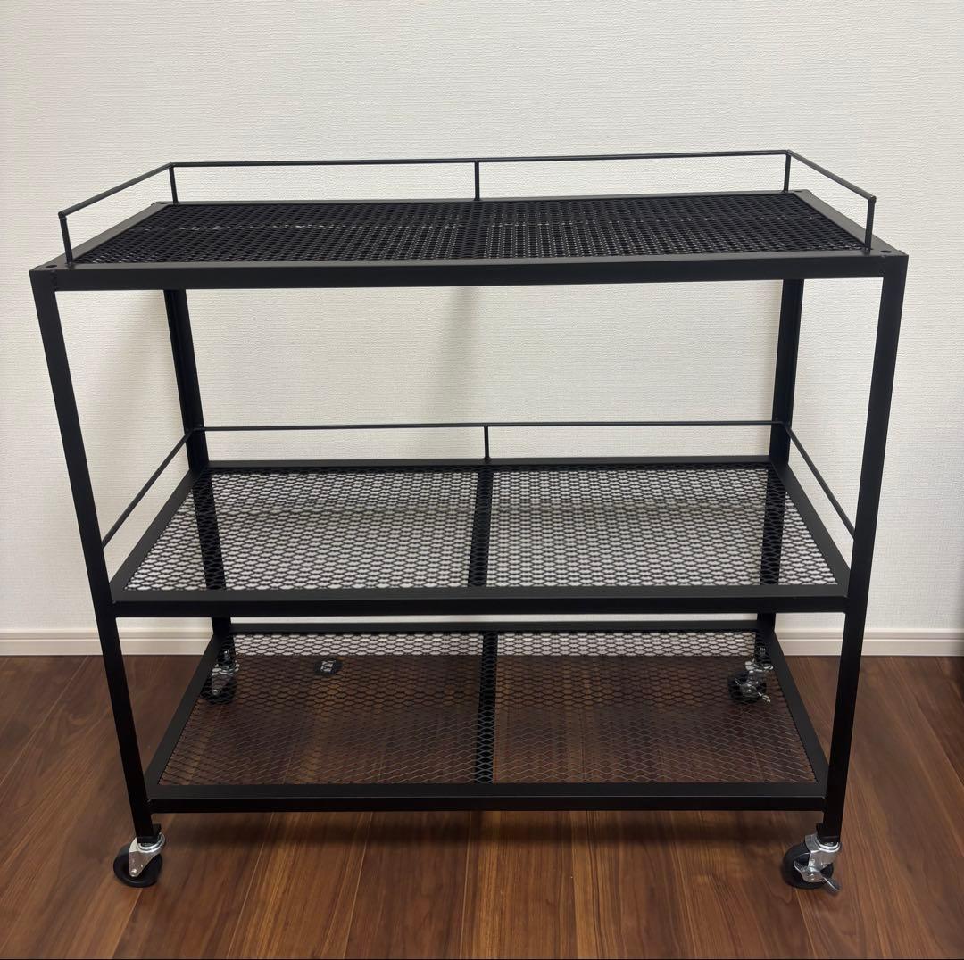 アイアンシェルフ　３段　植物棚　アイアンラック