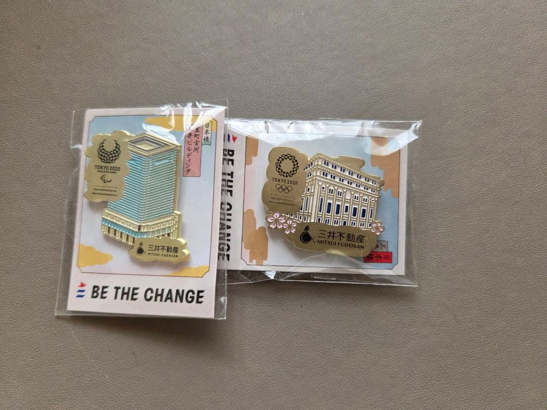 東京2020オリンピック・パラリンピックピンバッジ2種セット 三井不動産