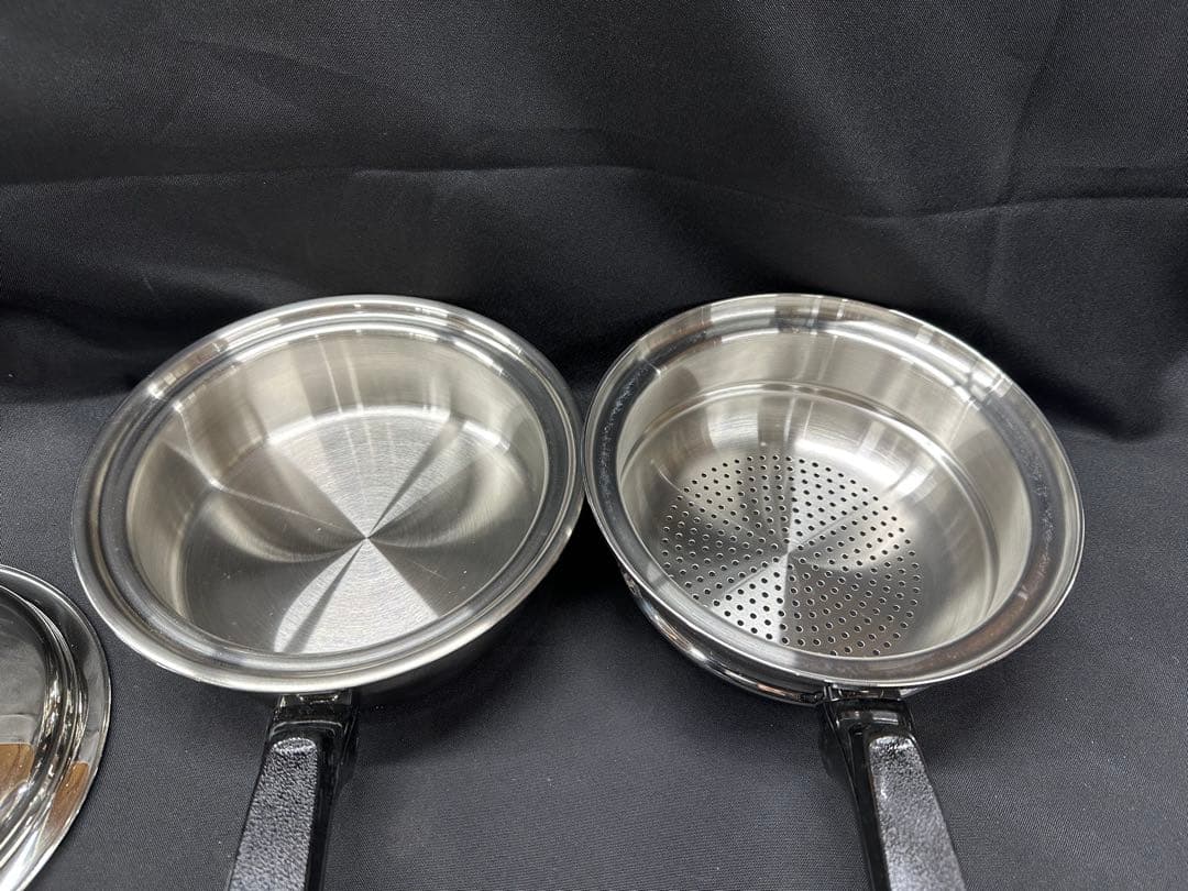 【保管品】Cook Best T304 7-Ply 蒸し器　片手鍋　19cm