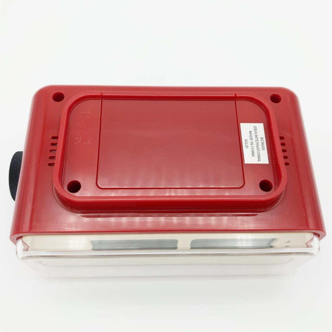 BCR003-RD/LCDレトロアラームクロック S/BRUNO/電波時計 - メルカリ