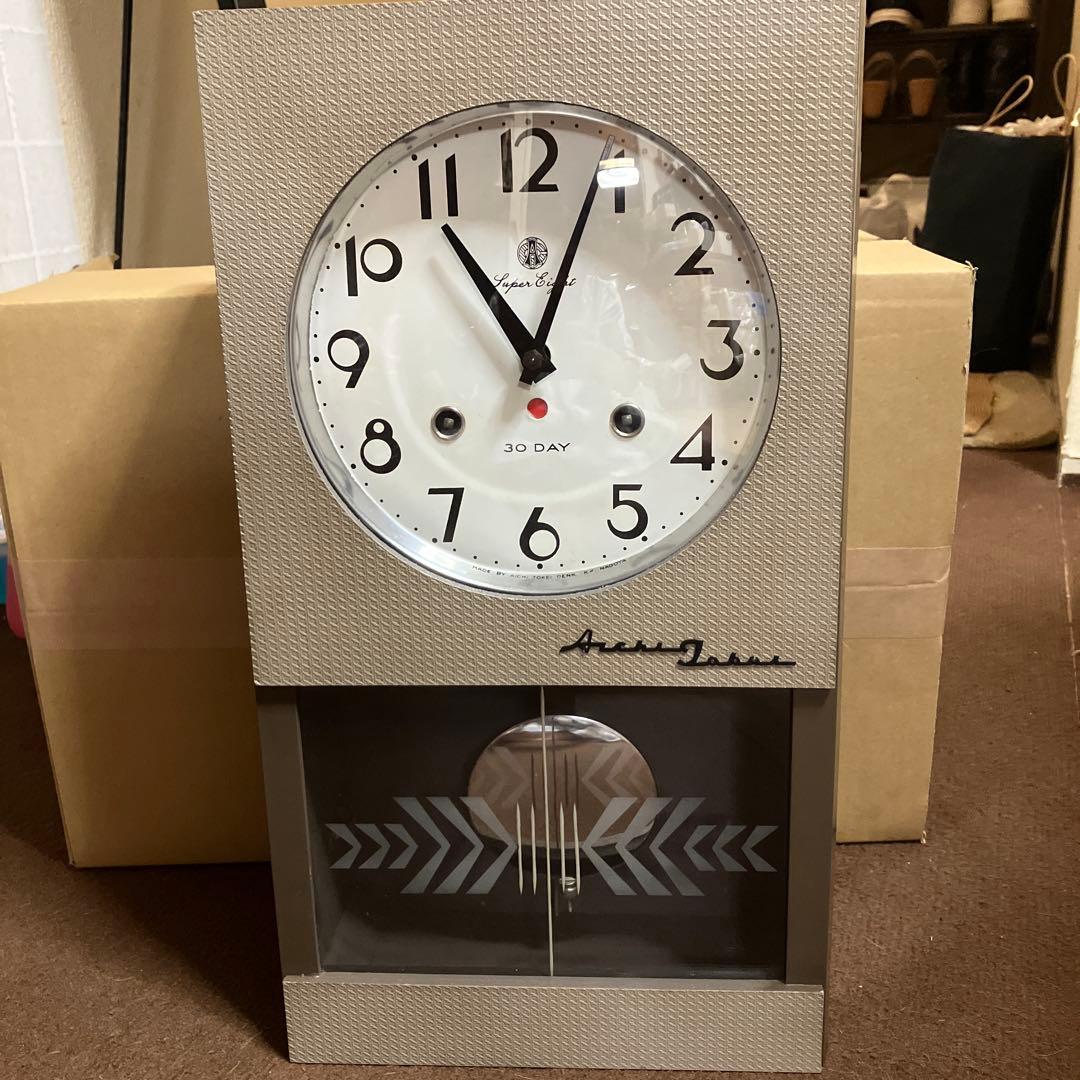 昭和 ゼンマイ式振り子時計 愛知時計 - メルカリ