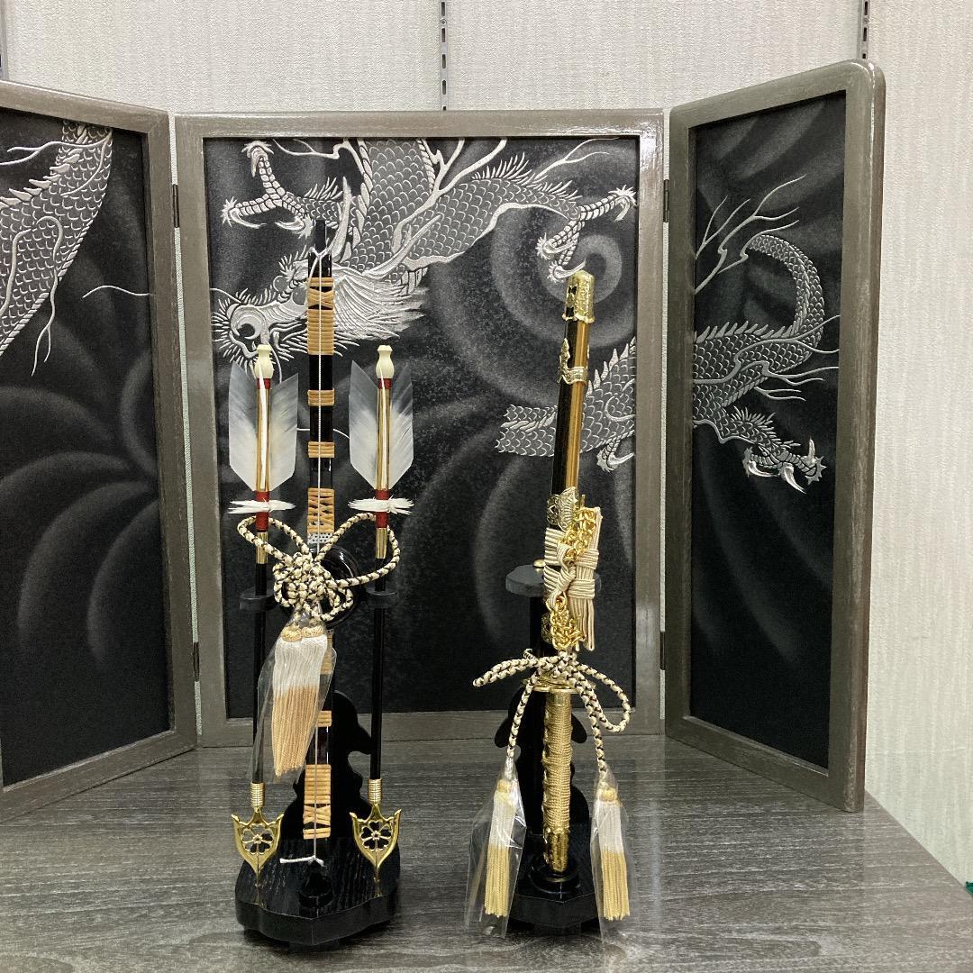 F4 訳あり特価！台巾75㎝位　五月人形鎧飾り　収納鎧飾り　五月鎧飾り