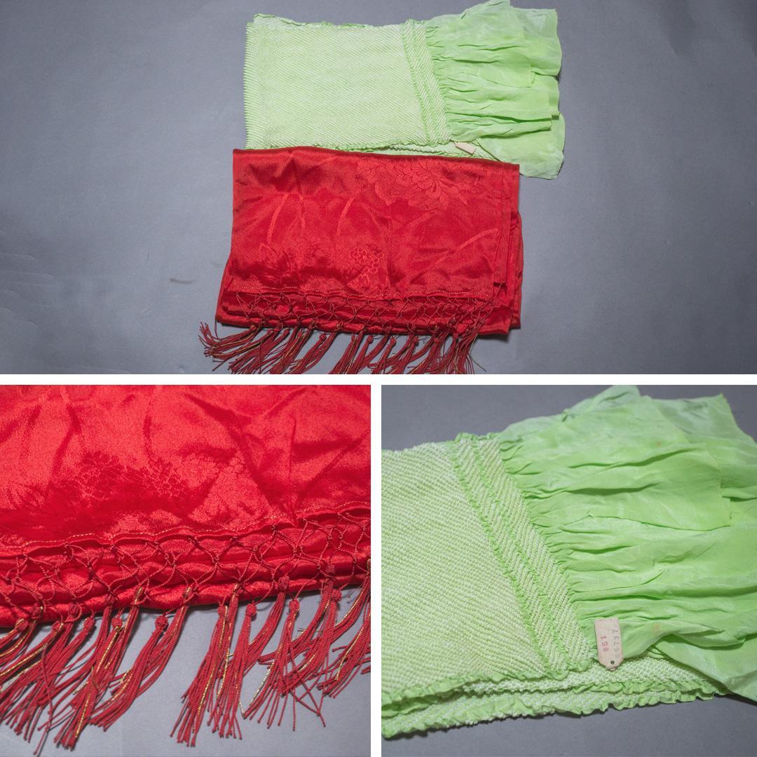 S*y様 【七五三 7歳】豪華晴れ着セット・正絹・扇面柄・作り帯・草履バッグ筥迫