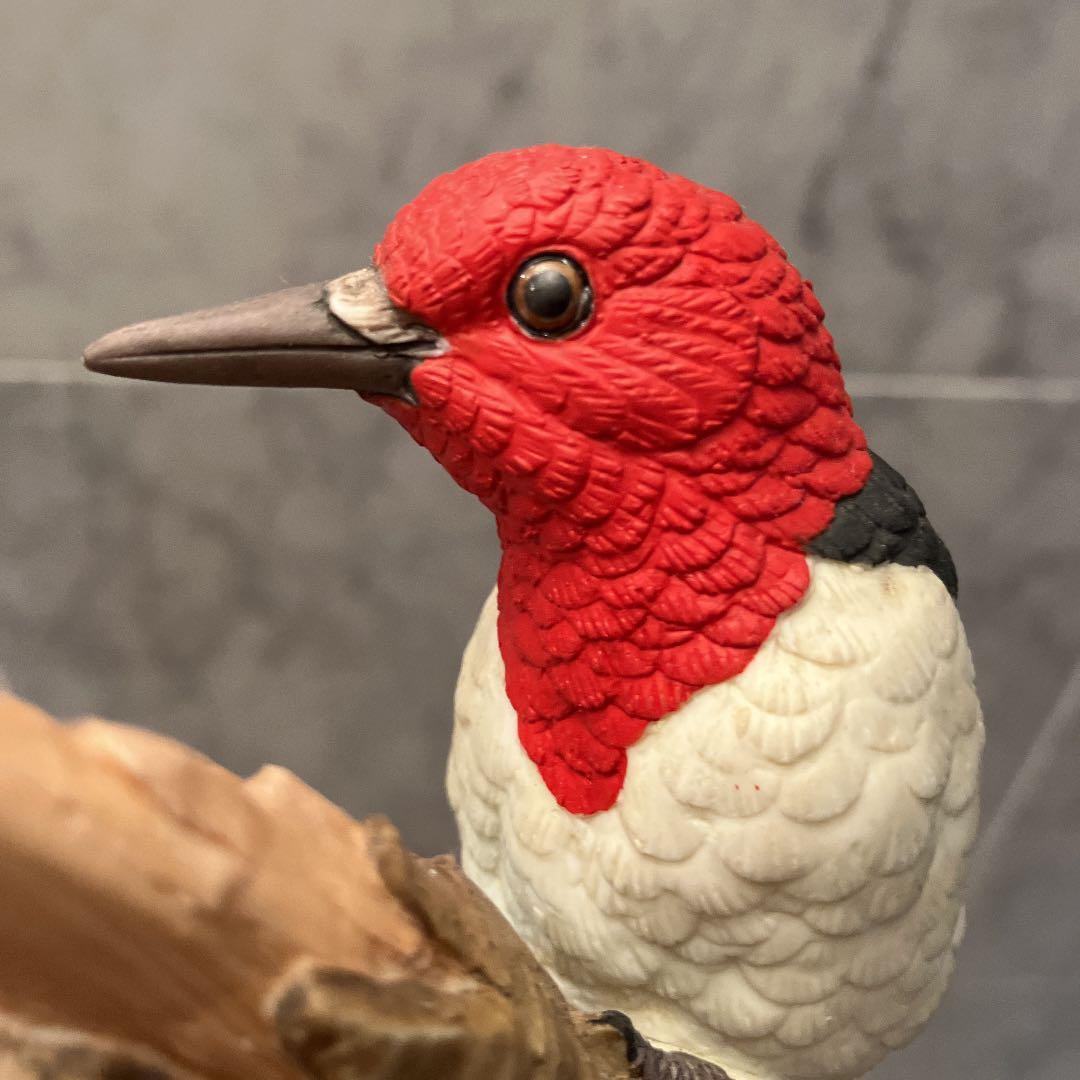 70年代ヴィンテージ名門レフトン社 美しい瞳で精巧に作られた鳥の陶器